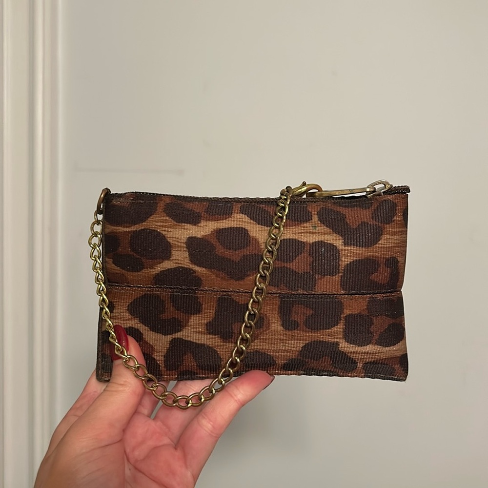 Trendy cheetah print Harvey’s wallet